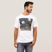 T-shirt l'aigle, liberté n'est pas libre (Devant entier)