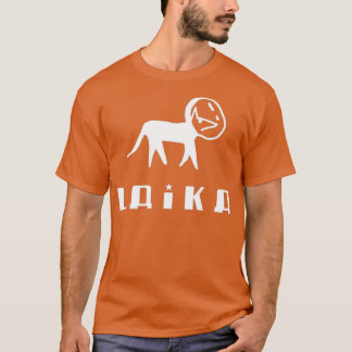 T-shirt Laika Chien blanc