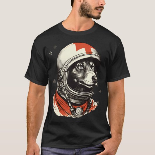 T-shirt Laika Space Traveller (Devant)