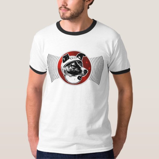 T-shirt Laika - transmissions de chien de l'espace : (Devant)