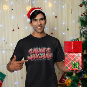 T-shirt L'ailier du Père Noël Funny Noël – Fête de fin d'a