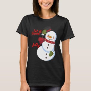 T-shirt Laisse-le neiger Jolly Snowman