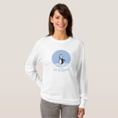 T-shirt Laisse-Le Neiger ! (Pingouin) (Devant entier)