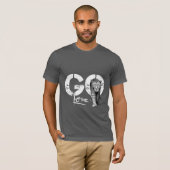 T-shirt Laisse-moi ALLER Léopard gris (Devant entier)