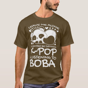 T-shirt Laisse-moi plutôt du thé de k-pop & boba Bubble