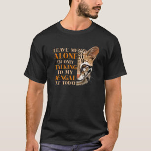 T-shirt Laisse-moi seul, je ne parle qu'à mon chat du Ben