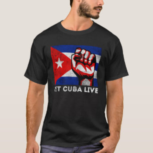 T-shirt Laisser Cuba vivre Patria Y Vida Libérez Sos Cuba