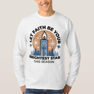 T-shirt Laisser la foi briller : Thème hiver