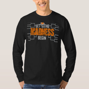 T-shirt Laisser La Folie Commencer Basketball Madness Coll