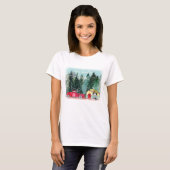 T-shirt Laisser L'Aventure Commencer Le Camping Forêt (Devant entier)