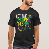 T-shirt Laisser Le Bon Temps Roll Jester Bead Mardi Gras C (Devant)