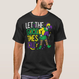 T-shirt Laisser Le Bon Temps Roll Jester Bead Mardi Gras C