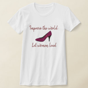 T-shirt Laisser les femmes diriger la chemise