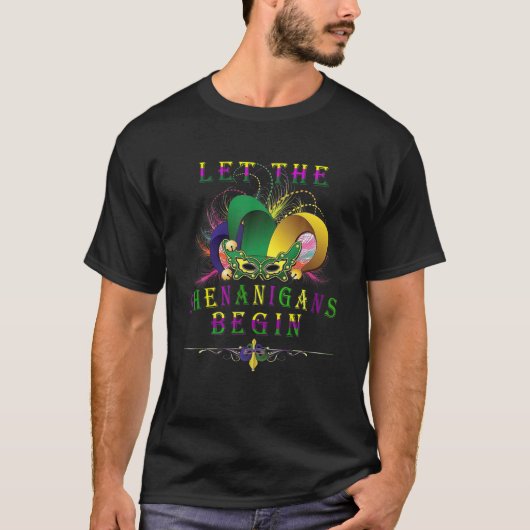 T-shirt Laisser Les Shenanigans Commencer Mardi Gras 2022  (Devant)