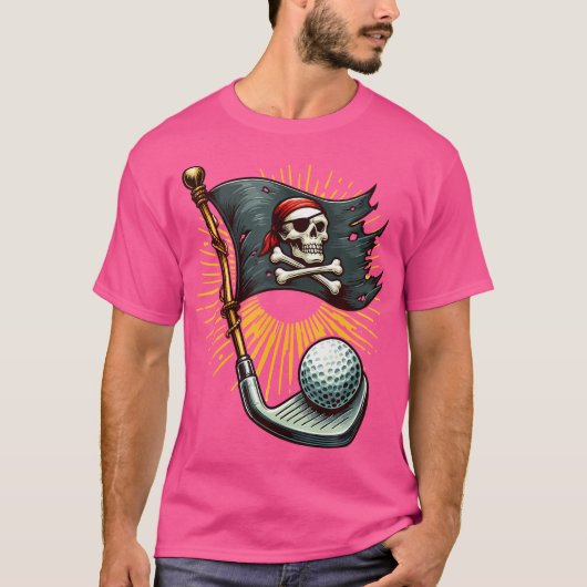 T-shirt Laisser Les Shenanigans Pirates Commencer Golf Pir (Devant)