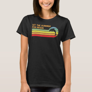 T-shirt Laisser l'été s'amuser Commencer Dolphin Ocean Ani