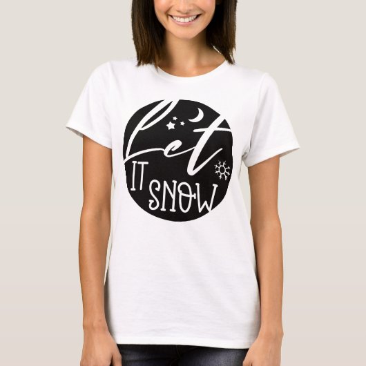 T-shirt Laisser neiger (Devant)