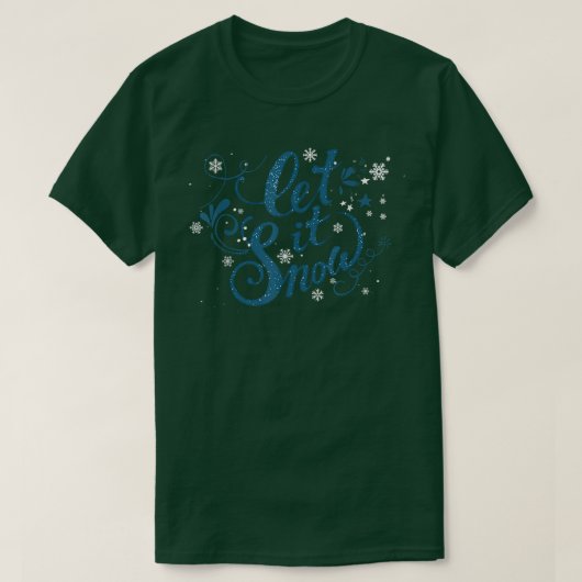 T-shirt Laisser neiger Noël Snowflake Wonderflakes Wonderf (Design devant)