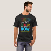 T-shirt Laissez cette fille vous montrer comment ramer hum (Devant entier)