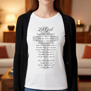 T-shirt Laissez Dieu inspiration d'écriture