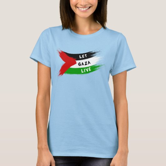 T-shirt Laissez Gaza vivre (Devant)