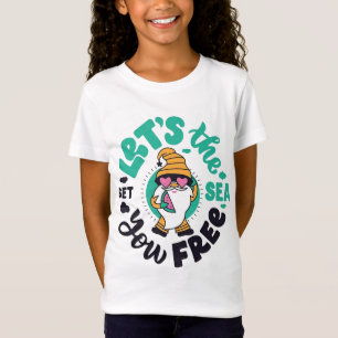 T-Shirt Laissez la mer vous libérer Gnome Tee