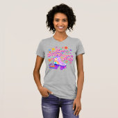 T-shirt Laissez le bon temps rouler à l’arc-en-ciel des an (Devant entier)