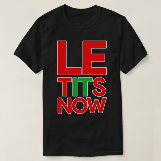 T-SHIRT LAISSEZ-LE NEIGER (Design devant)