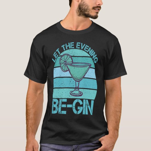 T-shirt Laissez Le Soir Gin Fizz Mix Gin Cocktail (Devant)