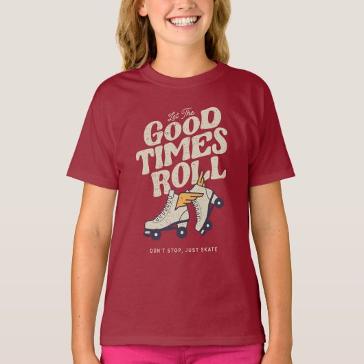 T-shirt LAISSEZ LES BONS TEMPS ROULER 80s RETRO ROLLER SKA (Devant)