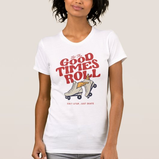 T-shirt LAISSEZ LES BONS TEMPS ROULER 80s RETRO ROLLER SKA (Devant)