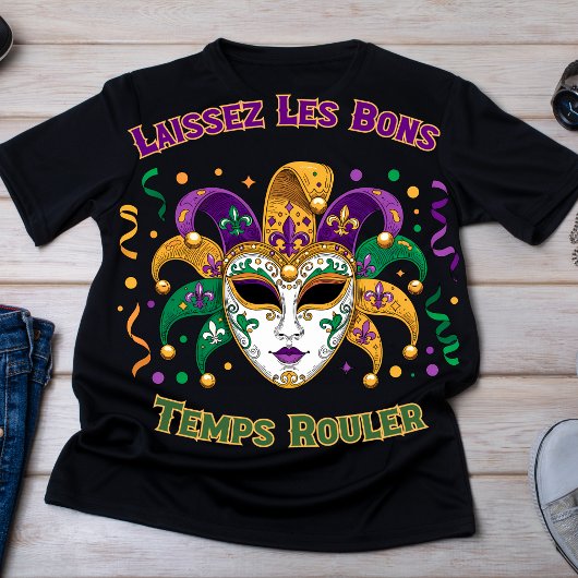 T-shirt Laissez Les Bons Temps Rouler Mardi Gras Mask