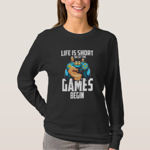 T-shirt Laissez Les Jeux Commencer Vêtements PC Pour Joueu