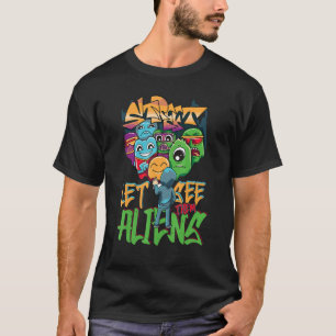 T-shirt Laissez-les voir Aliens Graffiti Spray Street Art