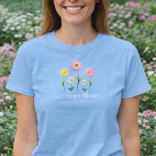 T-shirt Laissez l'espérance fleurir Fleurs pastel Printemp