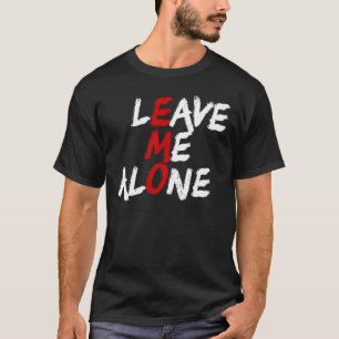 T-shirt Laissez-moi seul Emo Introvert Anti-Social Emo
