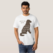 T-shirt Laissez-moi seul moi parle seulement à mon chien (Devant entier)