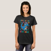 T-shirt Laissez-moi simplement stimuler frère drôle de din (Devant entier)