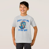 T-shirt Laissez-moi Stim Bro - Dinosaure Autisme (Devant entier)