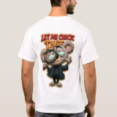 T-shirt Laissez-Moi Vérifier Ce Patch Brodé Koala Drôle (Dos)