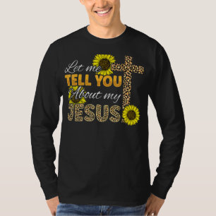 T-shirt Laissez-Moi Vous Parler De Mon Jésus Léopard Tourn