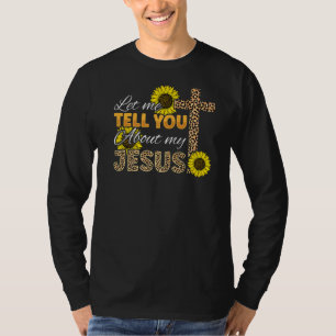 T-shirt Laissez-Moi Vous Parler De Mon Jésus Léopard Tourn