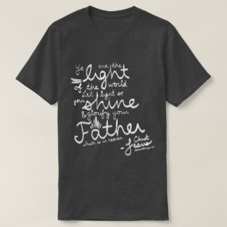 T-shirt Laissez votre chemise légère de bible de l'éclat