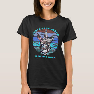T-shirt Laissez votre drame avec ce lama