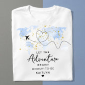 T-shirt "Laissons Commencer L'Aventure !" Baby shower Cart