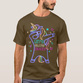 T-shirt Laissons éclore fou Dabbing Unicorn 80s Anniversai