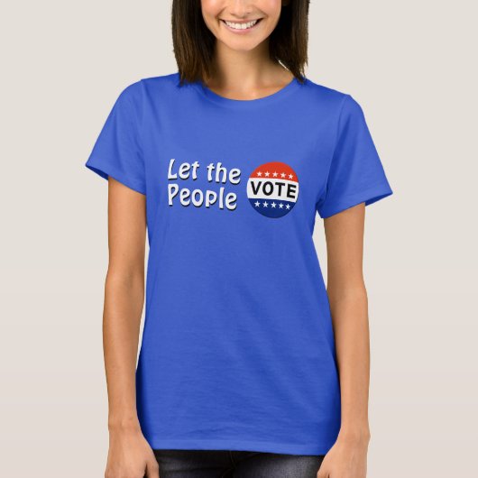 T-shirt Laissons le peuple voter (Devant)