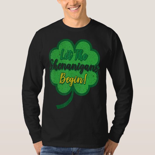 T-shirt Laissons les Shenanigans commencer C St Patrick's (Devant)