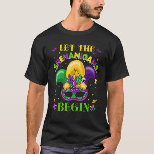 T-shirt Laissons les Shenanigans commencer Mardi Gras Jest