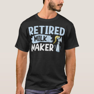 T-shirt Lait à la retraite